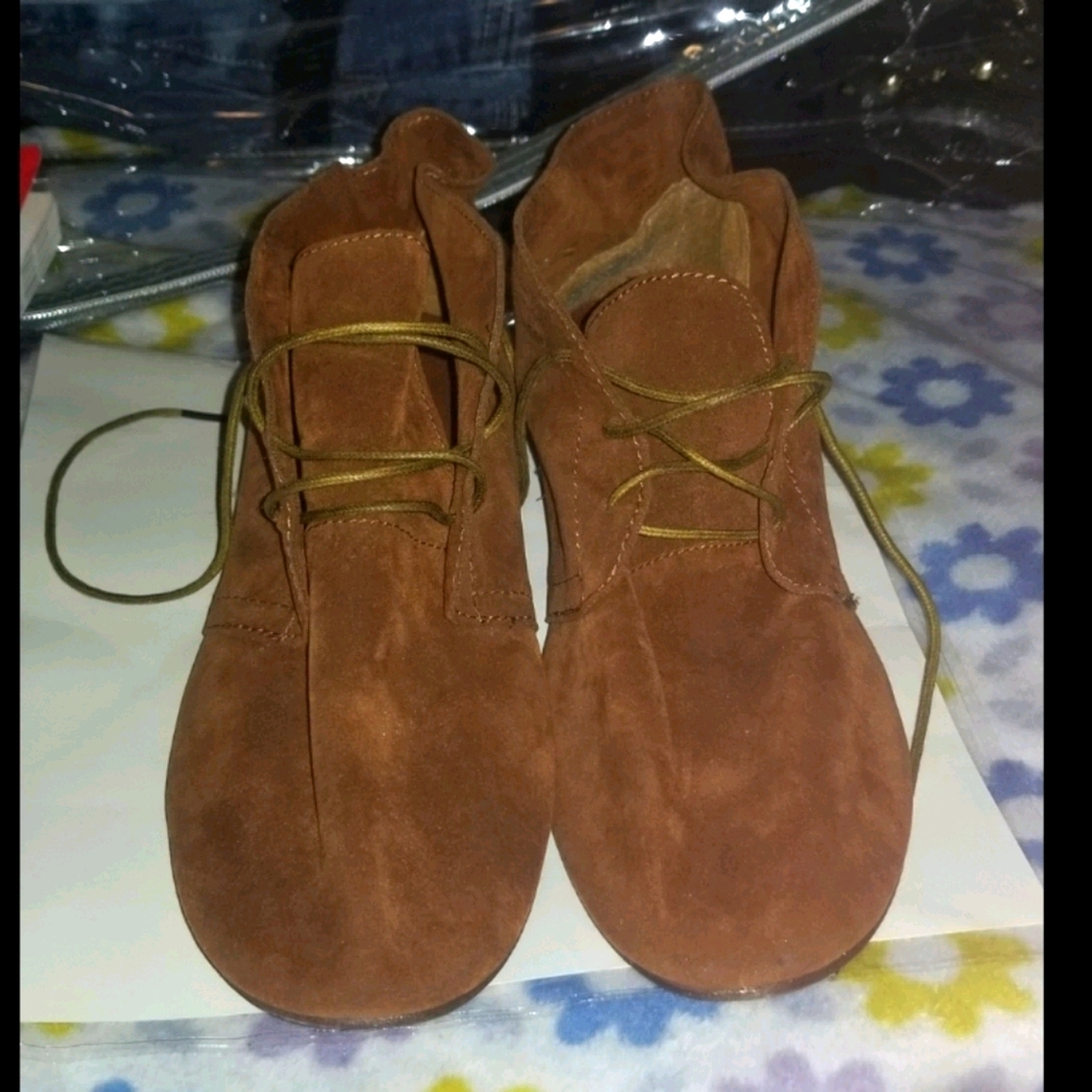 **Never worn** Brown Bootie Moccasins